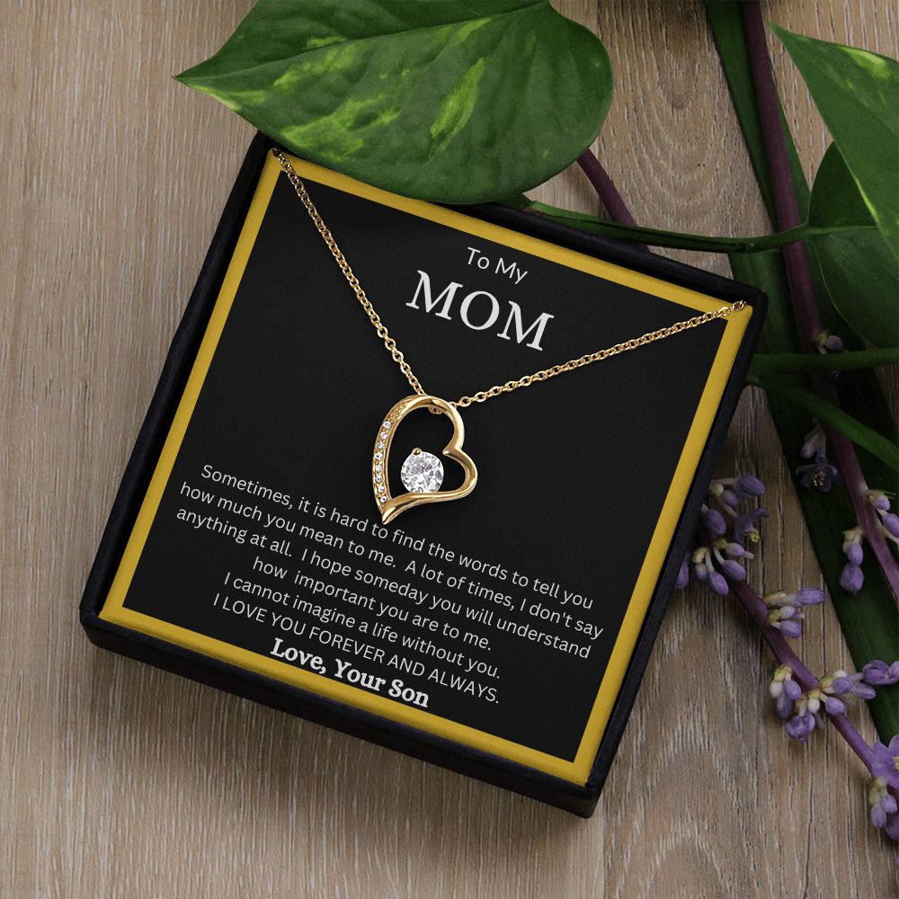 To My Mom - Forever Love Necklace from Son
