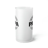 Papa The Man The Myth The Legend | Frosted Glass Beer Mug