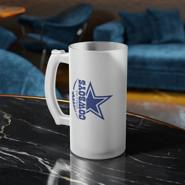 Dallas Cowboys | Frosted Glass Beer Mug