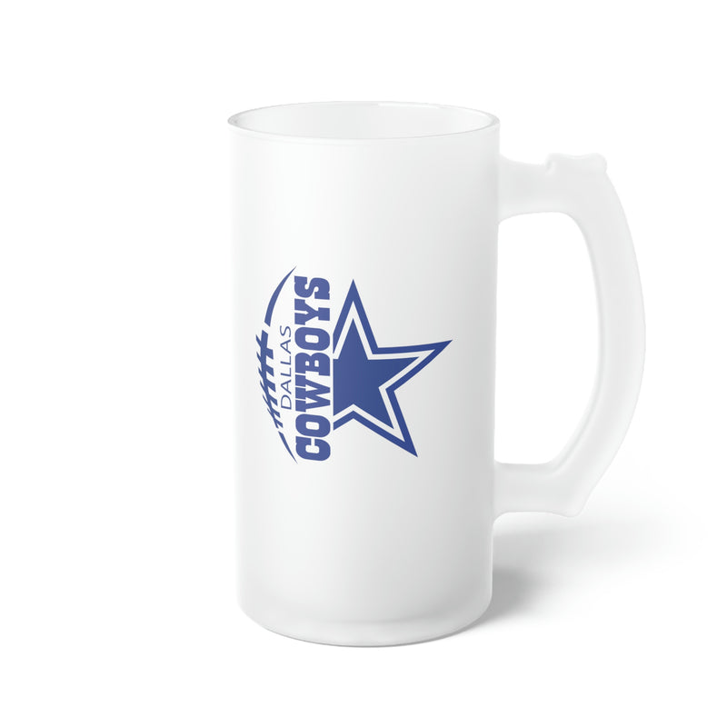 Dallas Cowboys | Frosted Glass Beer Mug