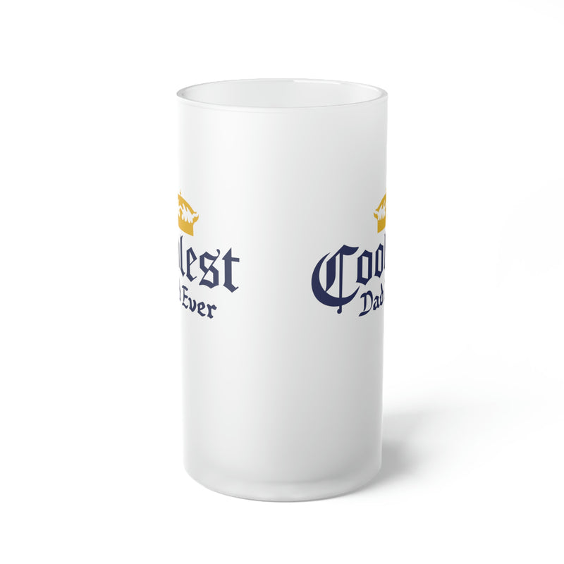 Coolest Dad Ever | Frosted Glass Beer Mug