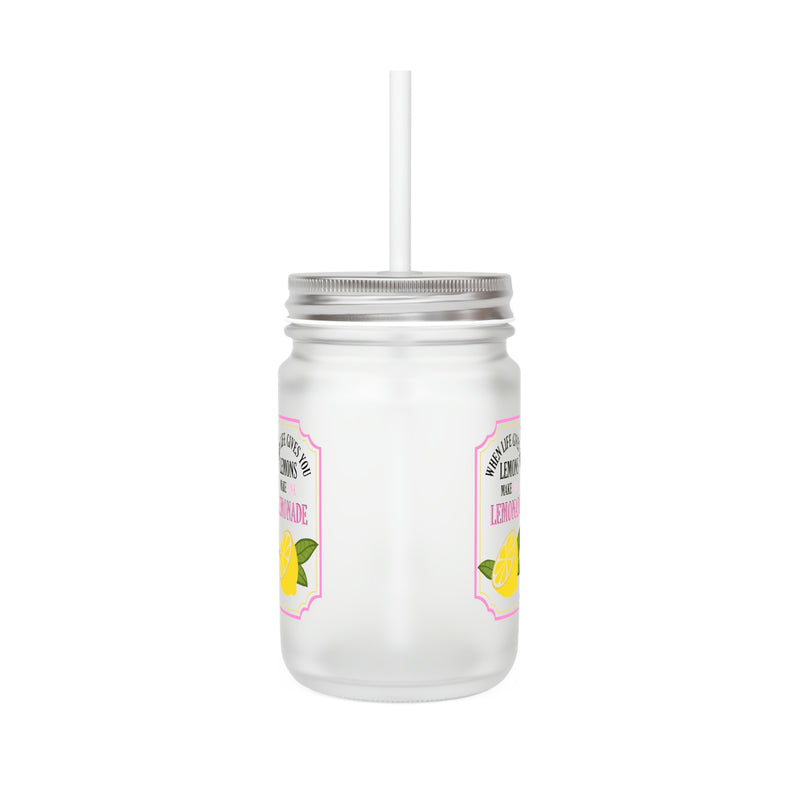 When Life Gives You Lemons Make Pink Lemonade | Mason Jar