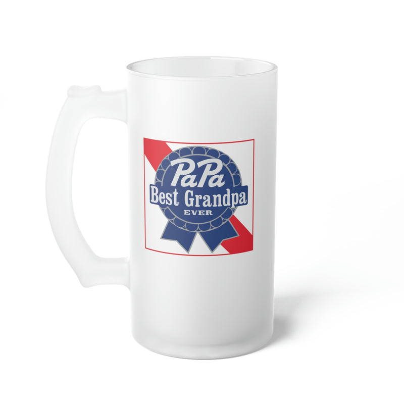 PaPa's Best | Frosted Glass Beer Mug