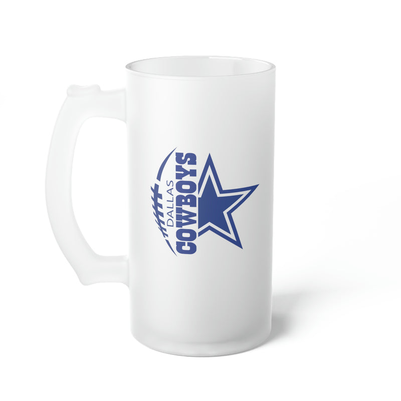 Dallas Cowboys | Frosted Glass Beer Mug